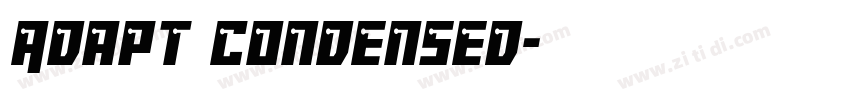Adapt Condensed字体转换